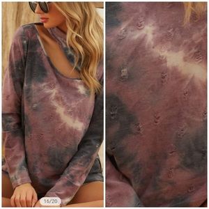 Log sleeve, distressed BiBi shirt size M